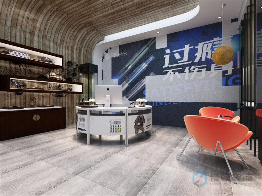 300㎡电子烟展示厅装修设计