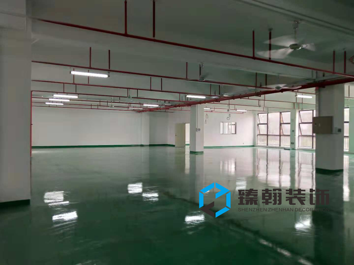 2500㎡坪地低碳城厂房装修