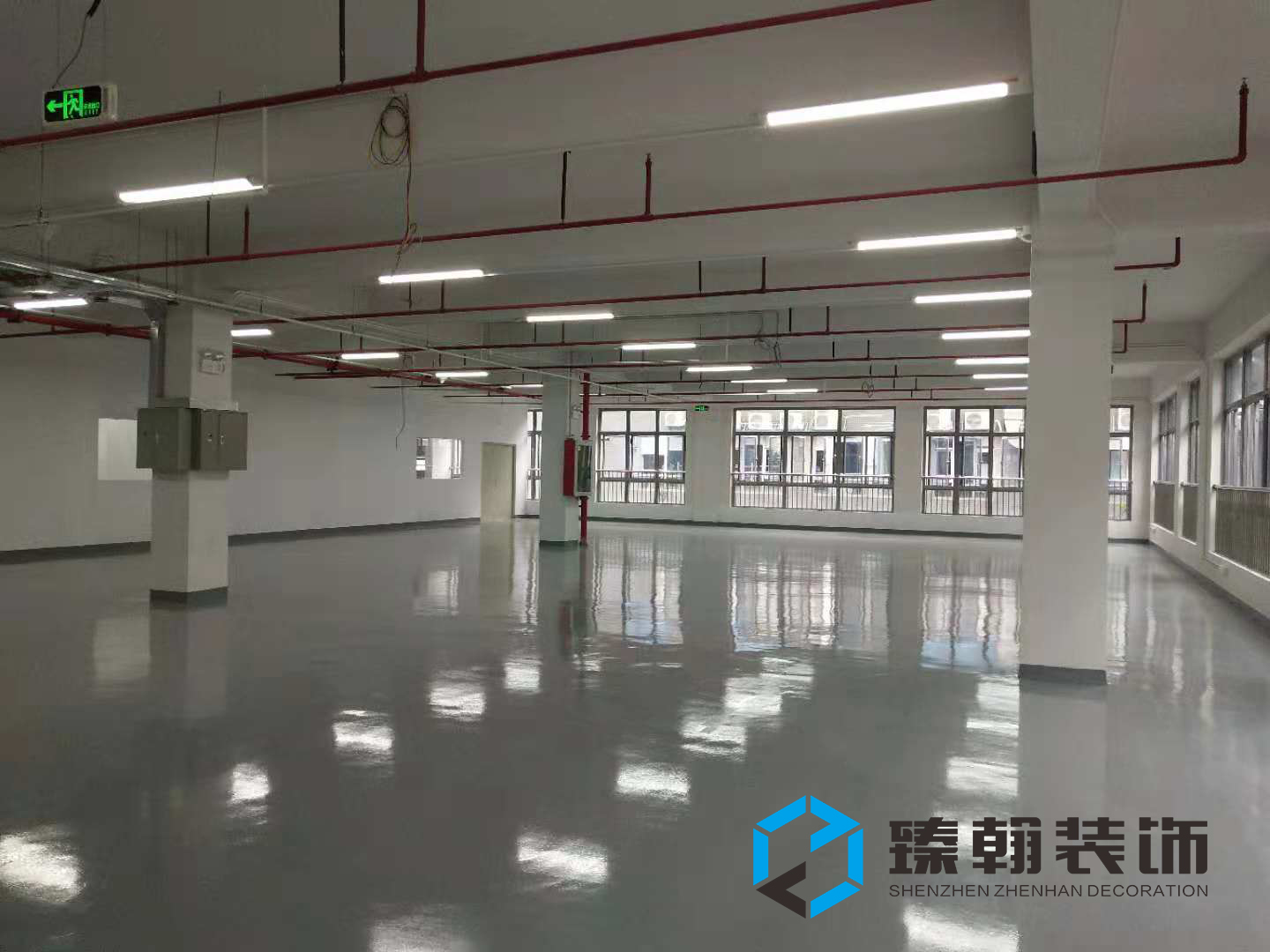 1800㎡坪山聚龙山厂房装修