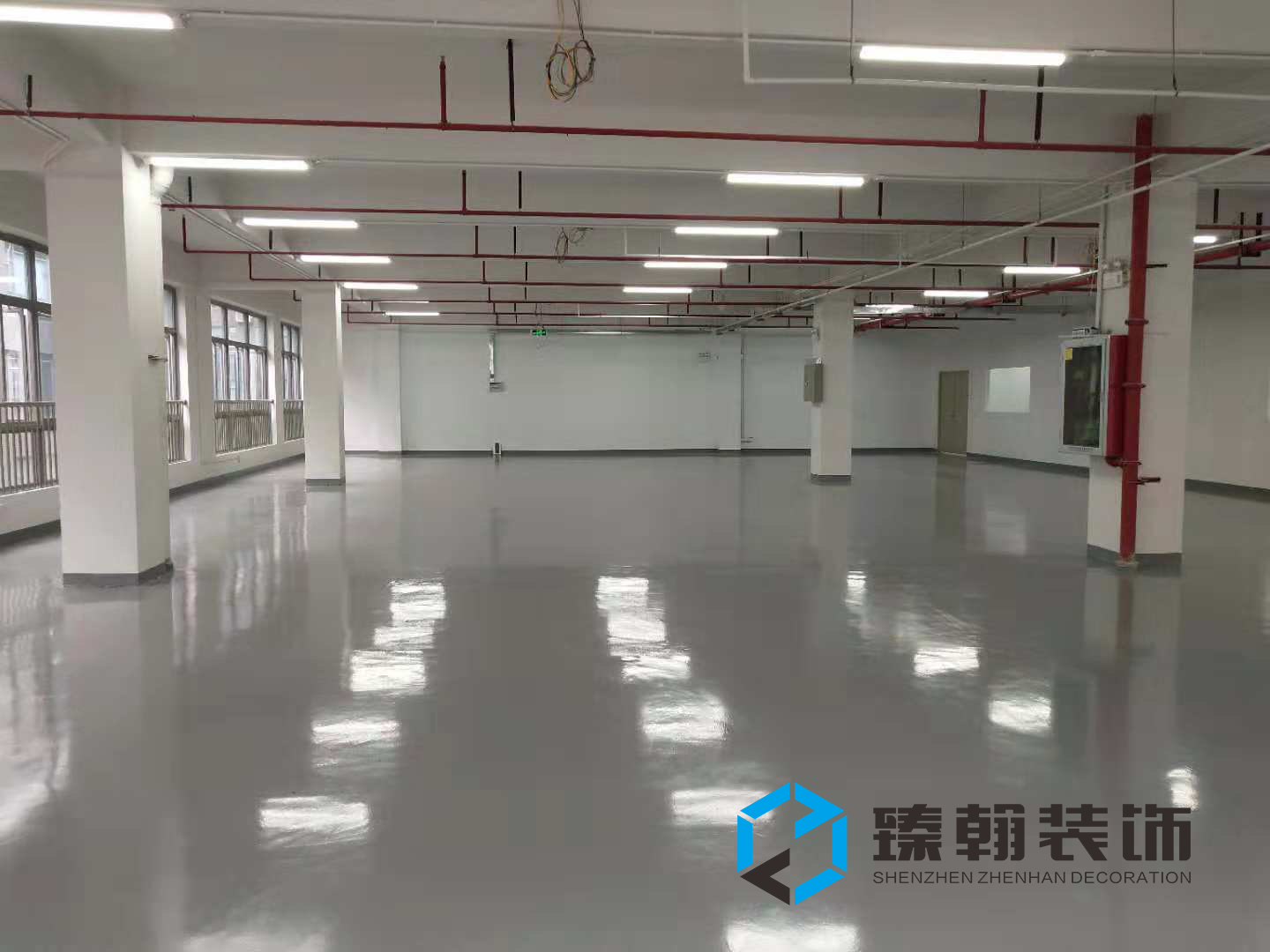 1800㎡坪山聚龙山厂房装修