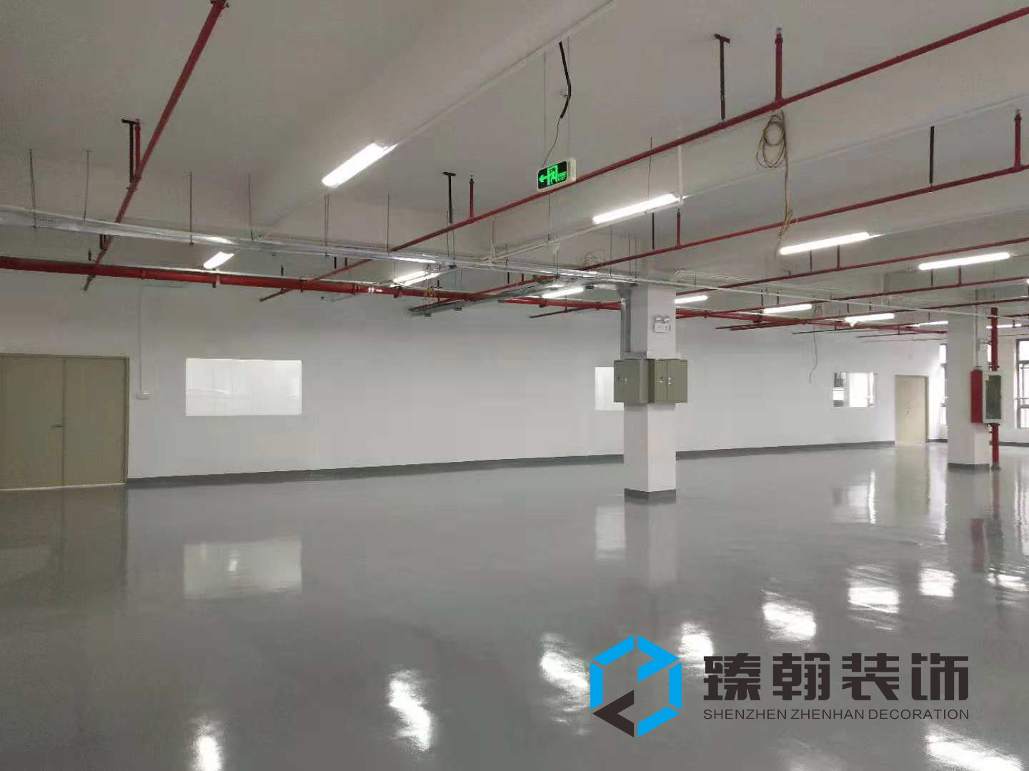 1800㎡坪山聚龙山厂房装修