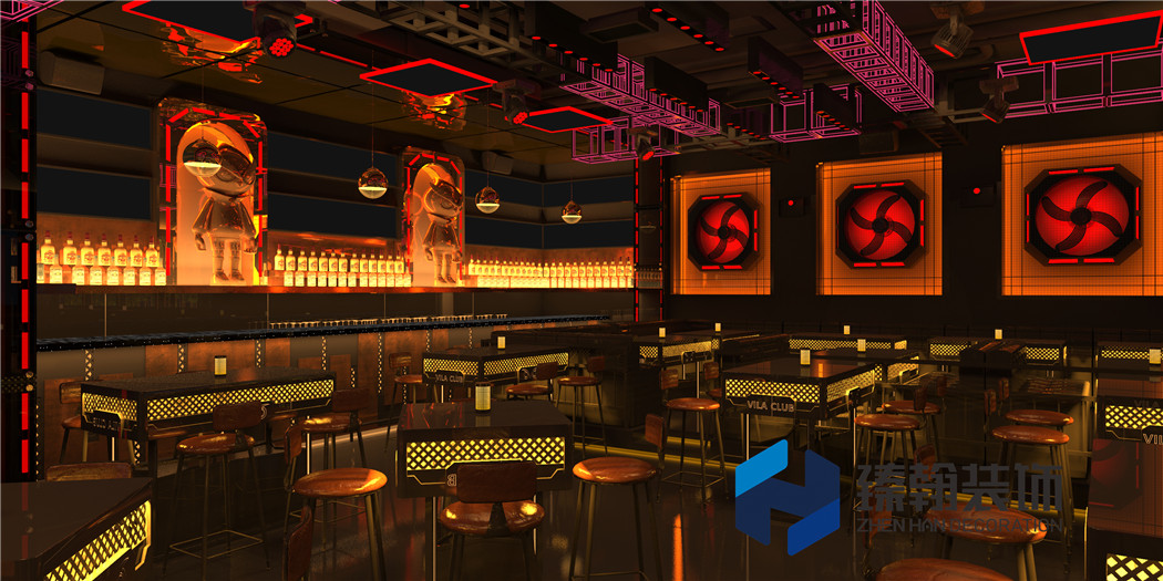 600㎡VILA CLUB 酒吧装修设计