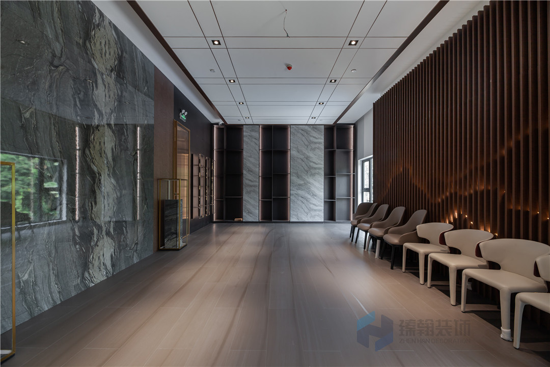 1000平朗生材料展厅装修